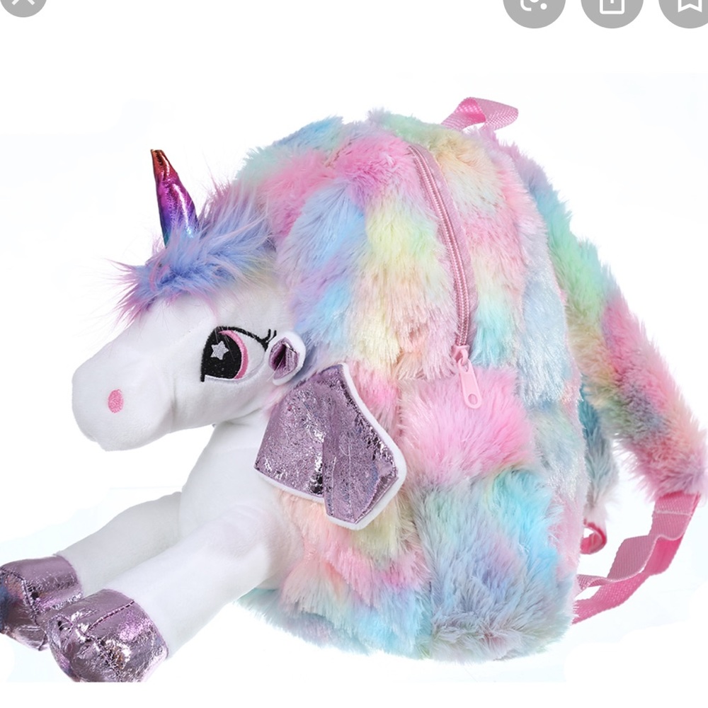 Unicorn Plush Doll Backpack 🎒🦄